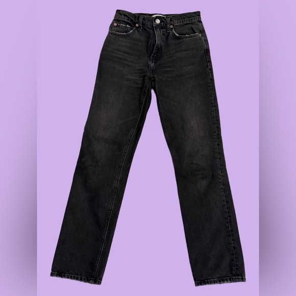 Re/Done - Charcoal Black Denim Jeans - Picture 1 of 3